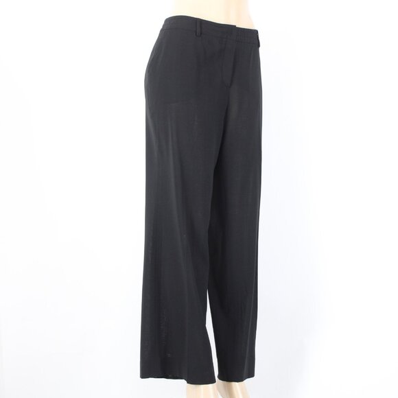 Akris Punto Pant Sz 10 x 30 Black Pockets Sheer 100% Wool Pant - Picture 6 of 16